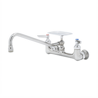 T&S Brass B-0233-03 Wall-Mounted Pantry Mixing Faucet with 12-Inch Swing Nozzle and Soap Dish