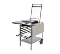 Matfer Bourgeat Stainless Steel Guitar Slicer Trolley with Folding Side Tables