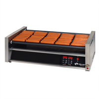Grill-Max 50STE 50 Hot Dog Roller Grill with Stadium Seating and StalTek Coated Rollers