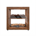 Thumbnail image #1 for KoolMore Rear-Open Countertop Bakery Display Case with 2 Tempered-Glass Shelves, Dark-Wood Finish, 1.0 Cu. Ft.