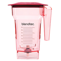Blendtec FourSide™ Red Commercial Blender Jar with Hard Lid and 3-Inch Wingtip Blade, 75 oz