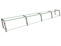 Hatco Flav-R-Shield Full-Service Pass-Over 4-Bay Sneeze Guard, 144 x 15 x 18 Inches