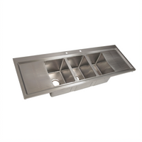 BK Resources BK-DIS-1014-3-12T-PG Compartment Sinks