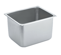 Vollrath 1/2 Size Solid Steam Table Pan, 8-Inch Deep, 14-1/8 Quart, 20 Gauge 300 Series Stainless Steel