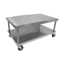 Vulcan 37-Inch Wide Stainless Steel Equipment Stand with Undershelf and Casters
