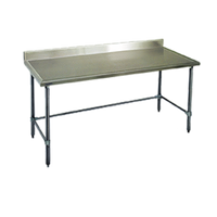 Spec-Master Marine Series 30-Inch x 30-Inch Stainless Steel Work Table with 4-1/2-Inch Backsplash
