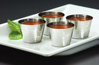 American Metalcraft Hammered Stainless Steel Sauce Cup, 2.5 oz