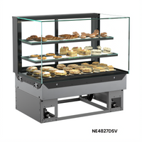 Reveal Full Service Non-Refrigerated Slide-In Counter Case with Glass Ends and Rear Sliding Doors, 35-3/4 Inch Wide