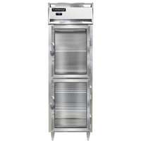 Continental Refrigerator D1FNSAGDHD Designer Line One-Section Reach-in Freezer with Half-Height Glass Doors