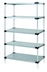 Thumbnail image #1 for Quantum 24 x 24 x 54 Inch Stationary Solid Shelving Starter Kit with 5 Shelves