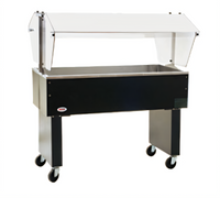 Service Mate Deluxe Portable Buffet Cold Pan Unit, 4-Pan, Ice Cooled, 63-1/2-Inch Wide