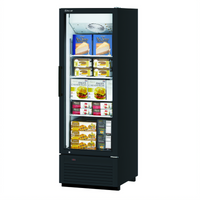 Turbo Air Super Deluxe 17.9 Cu. Ft. One-Section Glass Door Freezer Merchandiser, Bottom-Mount, Right-Hinged