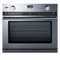 Summit Commercial 30-Inch Natural Gas Convection Wall Oven, 3.0 Cu. Ft., Stainless Steel