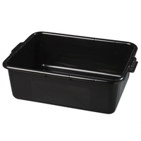 Comfort Curve 15 x 20 x 7-Inch Black 1-Compartment Bus Box, Skid of 240
