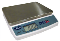 Globe Digital Portion Control Scale, 11 lb Capacity, 9 x 7 Inch Stainless Steel Platter