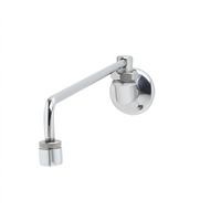 T&S Brass Wall-Mount Chinese Range Faucet with 9-Inch Swivel Nozzle and 2.2 GPM Aerator