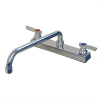 Advance Tabco K-129 Heavy Duty Deck-Mounted Manual Faucet with 14-Inch Swing Spout