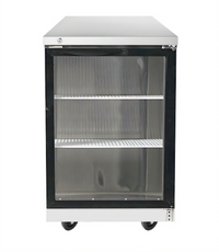 Atosa 23-Inch One-Section Back Bar Cooler with Locking Glass Door, 8.2 Cu. Ft.
