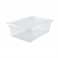 Winco Full-Size Clear Polycarbonate Food Storage Box, 18 x 26 x 9 Inch, 13 Gallon