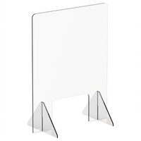 Winco ACSS-2432W Countertop Sneeze Guards