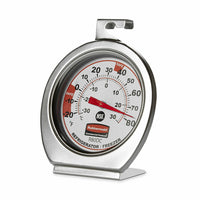 Pelouze Stainless Steel Dial Refrigerator/Freezer Thermometer, -20°F to 80°F