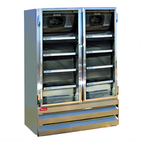 Howard-McCray GF48BM-FF 48 Cu. Ft. Two-Section Glass Door Reach-In Freezer Merchandiser