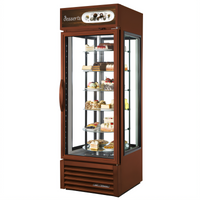 True Specialty Display One-Section Reach-In Refrigerated Merchandiser with 6 Rotating Glass Shelves