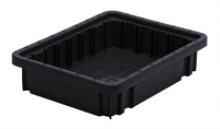 Quantum Conductive Dividable Grid Food Storage Container, 11-7/8 x 8-1/4 x 2-1/2 Inches, Black