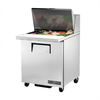 True Mega-Top Sandwich/Salad Prep Table, 27-5/8 Inch Wide, 1 Solid Door, 12-Pan Top