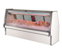 Howard-McCray 34E Series Remote Fish and Poultry Service Case, 100-1/2 Inch, Endless Design, Stainless Steel, LED Lighting