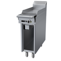 Garland Cuisine Series Heavy-Duty 12-Inch Gas Thermostatic Griddle Add-A-Unit Range with Open Cabinet Base