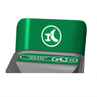 Configure Organic Waste Recycling Sign for 45-Gallon Containers, Green