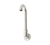 Splash-Mount Replacement Gooseneck Faucet Spout for Knee/Foot Valve-Operated Models