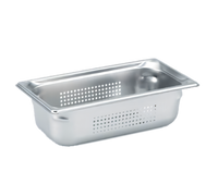 Vollrath Super Pan 3 1/3 GN Perforated Hotel Pan, 4 Inch Deep, 22-Gauge 300 Series Stainless Steel