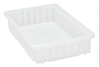 Quantum Clear Dividable Grid Food Box, 16-1/2 x 10-7/8 x 3-1/2 Inch