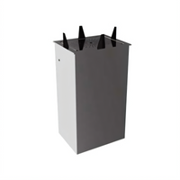 Atlas Metal PDO-14 Drop-In Unheated Stainless Steel Oval Platter Dispenser, 14