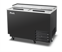 Migali Competitor Series 49-1/2-Inch Glass Froster Freezer with Top Sliding Glass Lid, 12.2 Cu. Ft.