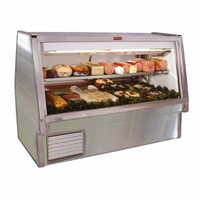 Howard-McCray 34E Series Double Duty Deli Meat & Cheese Service Case, 76-1/2 In., Self-Contained, Straight Glass, Stainless Steel, LED Lighting