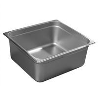 Carlisle DuraPan 2/3-Size Solid Steam Table Pan, 6-Inch Deep, 24-Gauge Stainless Steel