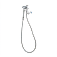 T&S Brass B-0170 Wall-Mount Single-Temperature Pre-Rinse Spray Unit with 68-Inch Hose and Vacuum Breaker