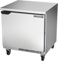Beverage-Air 32-Inch One-Section Flat-Top Worktop Refrigerator with Solid Door, 7.2 Cu. Ft.