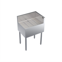 Krowne Royal Series Freestanding Underbar Corner Drainboard, Right End Return, 24 x 19 Inches
