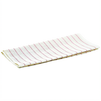 Winco Cotton-Blend Glass Polishing Towel, 16 x 29 Inch, Lint-Free, Red Stripe
