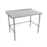 John Boos Stallion Stainless Steel Work Table with Safety Edge and 1-1/2-Inch Rear Up-Turn, 84 x 24 Inches