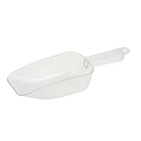 Winco 20 Oz Clear Polycarbonate Flat-Bottom Utility Scoop