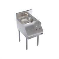 Krowne Royal Series Freestanding Underbar Blender Station with Dump Sink and Recessed Blender Shelf, 18 x 24 Inches