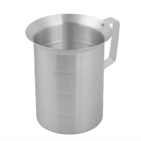 Winco AM-4 4 Qt Aluminum Measuring Cup