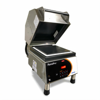 Nemco PaniniPro Countertop Commercial Panini Press, Smooth Top & Bottom, 10-1/2 in x 10-1/2 in Plates, 208V