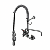 T&S Brass EasyInstall Wall Mount Pre-Rinse Unit with Add-On Faucet, 16