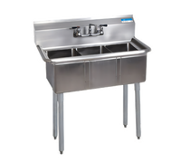 BK Resources BKS-3-1014-10 Compartment Sinks